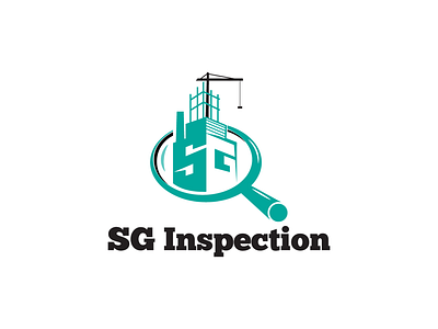 Construction Inspection Company "SG Inspection" architect best logo construction inspection logo nice logo