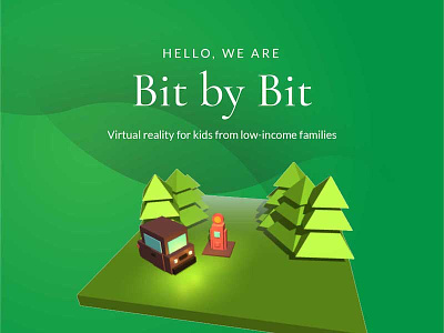 Bit by Bit Website Redesign 3d models redesign virtual reality website