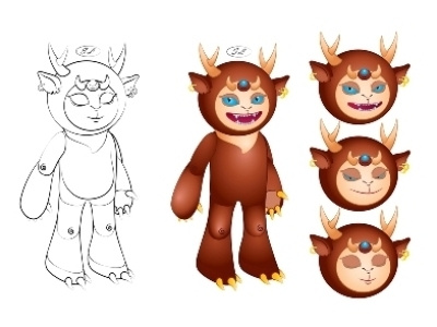 WIP Troll. ai troll vector