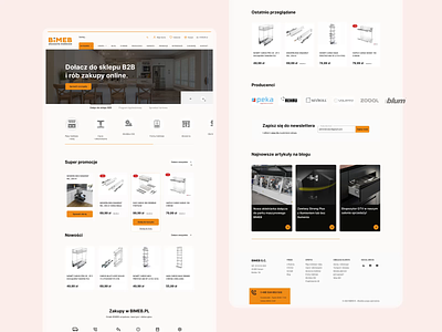 BIMEB - E-Commerce Web Design animation design e commerce e commerce shop homepage landing page layout minimal shop ui ux webdesign website