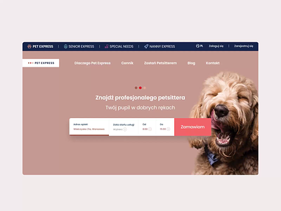 Pet Express - Pet Care Service 🐶🐱 animals animation app app design care design designer flat help improvement minimal pet service system ui ux vector website