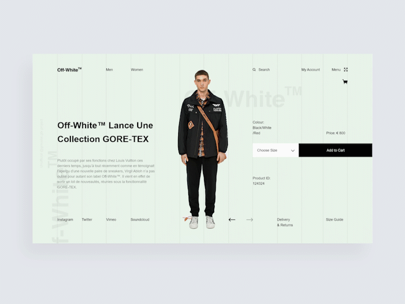 Off White Landing Concept by Grzegorz Musial on Dribbble