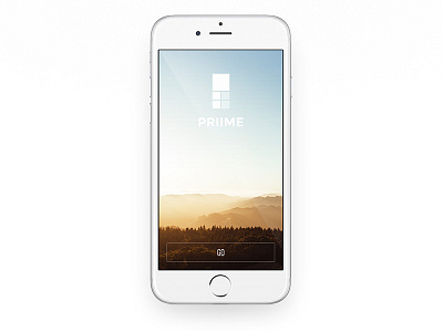 Priime welcome screen