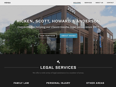 HSHA Law Website content creation design web wordpress