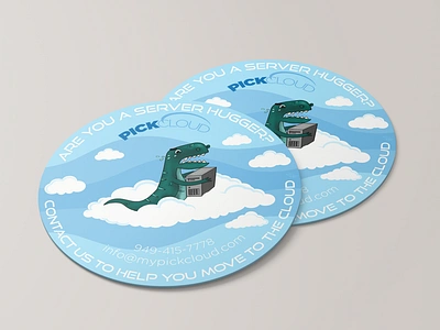 Pick Cloud Coaster animation branding character clean coaster design dinosaurs illustration illustrator logo minimal typography ux vector