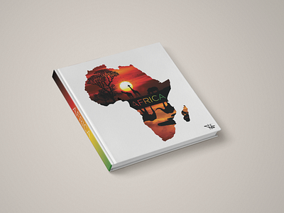 Book about Africa africa animal animation app book book cover branding color illustration illustrator logo minimalist typography vector