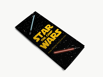 Star Wras Camp animation branding brochure design illustration illustrator logo minimal print printdesign starwars typography vector web