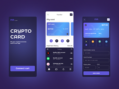 My Crypto crypto cryptoapp cryptowallet dapp dapps defi futuristic memecoin mobilecrypto mobiledesign ux wallet webdesign