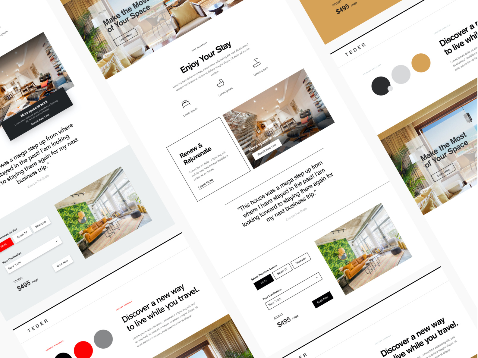 Hospitality mobile app design by Gigi Chang on Dribbble