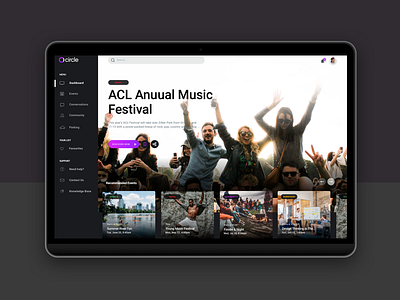 Circle-web based app for community analytics app dashboad design marketplace ui ux ux design visual design web