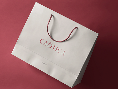 Caótica Shopping Bag bag bag design branding branding design design fashion logo minimalist minimalist logo moda shopping bag