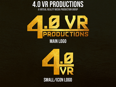 4.0 VR Productions - Brand Identity brand identity branding design graphic design logo typography