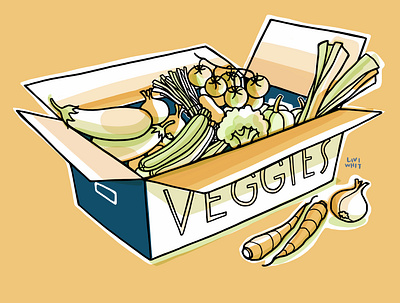 VEG eco editorial illustration illustrator local sustainability vegetarian veggies
