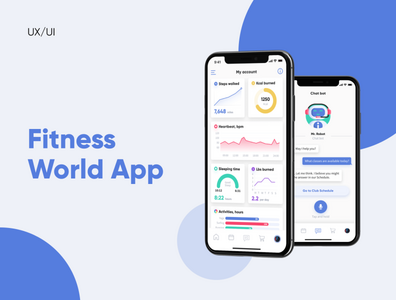 Fitness app by Julia Vanilla on Dribbble