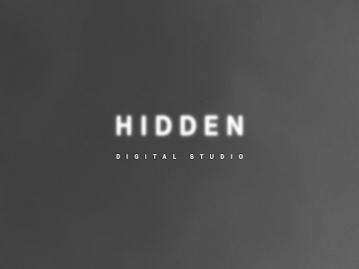 Hidden - Digital Studio agency creative design digital hidden logo logo design studio