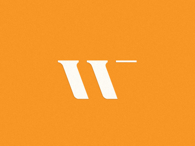 Wells - media production branding logo orange w