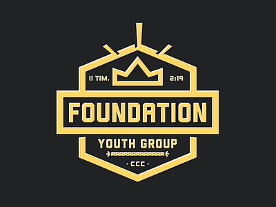 Foundation Hoodie apparel badge crest foundation hoodie jesuschrist label logo outage screenprinting