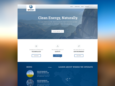 Oil energy enven marketing page site splash splashpage venture ventures web website