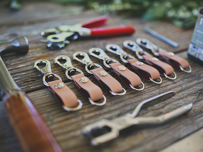 Swage - Keyfob key keys leather leatherwork swage