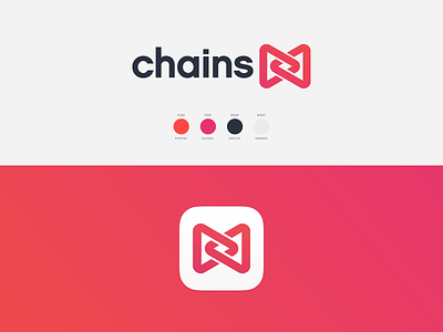 Chains round II app brnading chains icon logo video