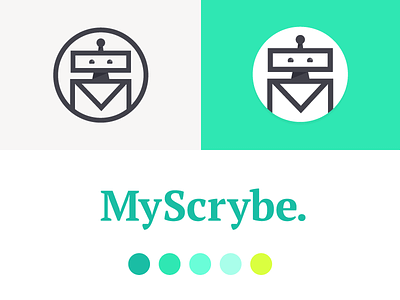 Scrybe app branding logo logotype mail marketing robot scrybe type web
