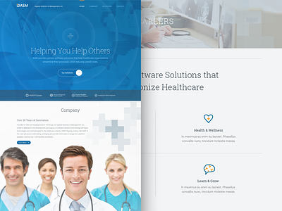 Home care health healthcare home homepage medical page software web website