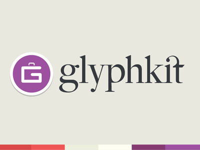 Glyphkit branding glyphkit icon identity ligature logo purple