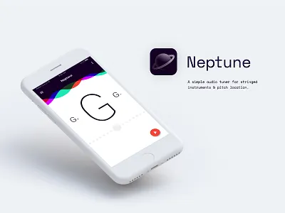 Neptune audio fab guitar instrument ios material music record tune tuner