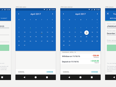 Date Picker android aspiration banking calendar checking date material picker summit transfer transfers