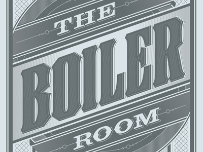 The Boiler Room 24 x 36 blue classic council grey poster prayer