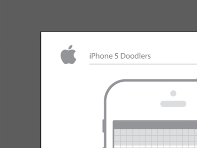 iPhone 5 Doodlers 5 doodle free iphone plan process resource sketch structure ux wireframe