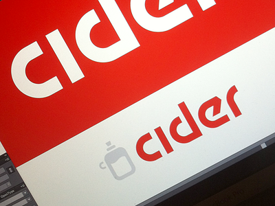 Rails Rumble, meet Cider! bottle branding c cider jug logo logotype mark rails railsrumble red rumble type