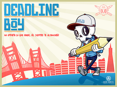 Deadline Boy adobe illustrator boy charachter design dead deadline design graphic design illustration vector