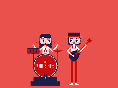 Rock Band | The White Stripes drums guitar rock band the white stripes