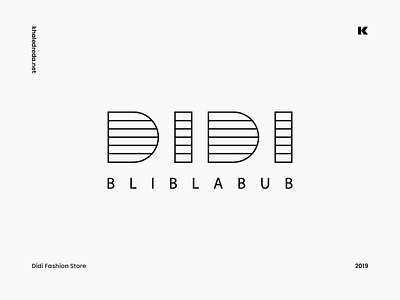 Didi Fashion Store brand brand logo branding clothes brand logo design fashion fashion house logo minimalist monogram logo store logo typography