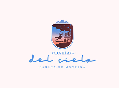 Bahía del Cielo branding cabins logo nature