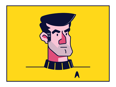 star trek character flatdesign illustration