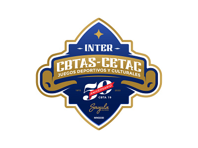 CBTA 19 anniversary logo anniversary brandin logo school sport vector