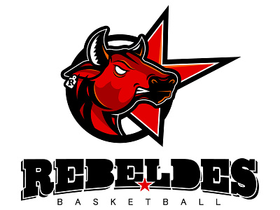 Los Rebeldes Sport Logo logo sport vector