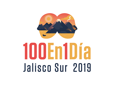 100 En 1 Dia Jalisco Sur 2019 illustration logo