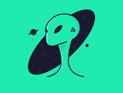 Ufo flatdesign illustration vector
