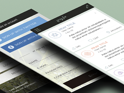 App screens app design digital iphone mockup ui ux