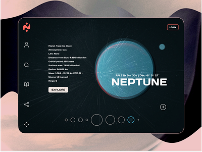 NEPTUNE app branding design illustration interface design logo ui ui design ui ux ux uxdesign web web design website