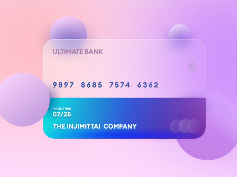 Glassic Card by Injineer on Dribbble