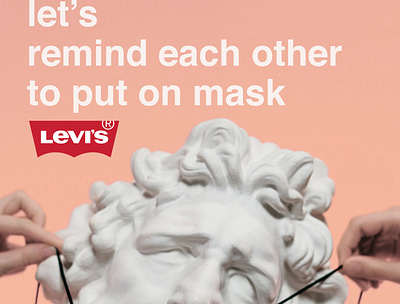 Levi's corporate campaign poster COVID 19 branding campaign graphic design