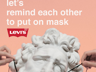 Levi's corporate campaign poster COVID 19