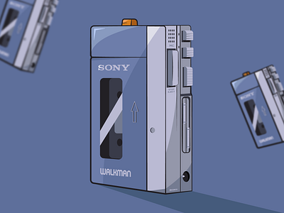 Sony Walkman 🎧 design flat graphic graphic design graphicdesign illustration inspiration vector vector illustration