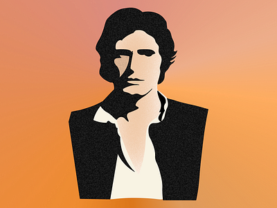 Han Solo art d q han solo illustration star wars sw vector