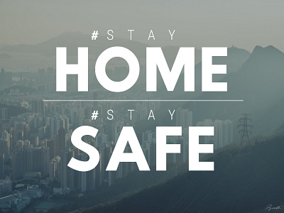 Stay HOME Stay SAFE animation app branding design icon illustration logo logo design stayhome typography vector