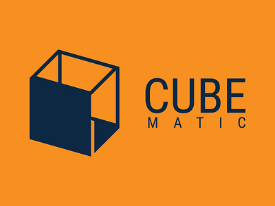 Invert logo design of Cube Matic amour animation app branding design icon illustration logo logo design logotype typography vector verse
